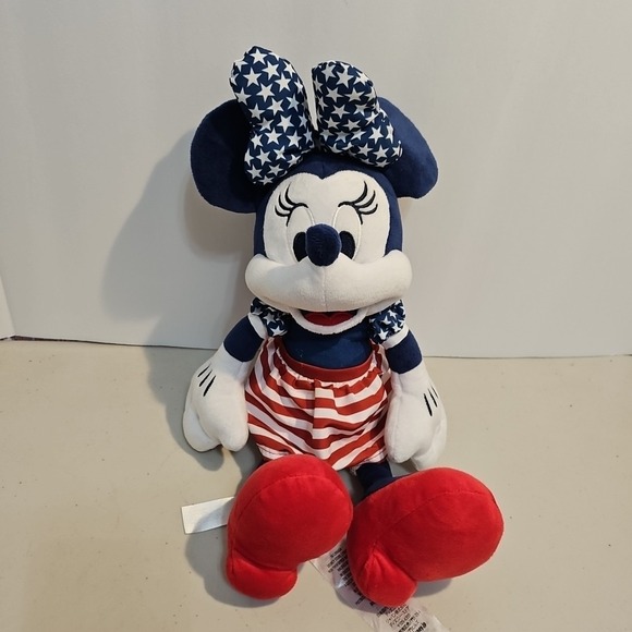 Disney Other - DISNEY PARKS Minnie Mouse Plush American Edition 4th of July 12 Inch